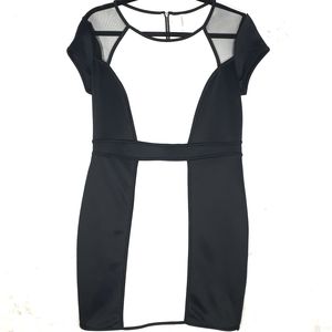 Xhilaration Colour Block Black White Mini Dress L